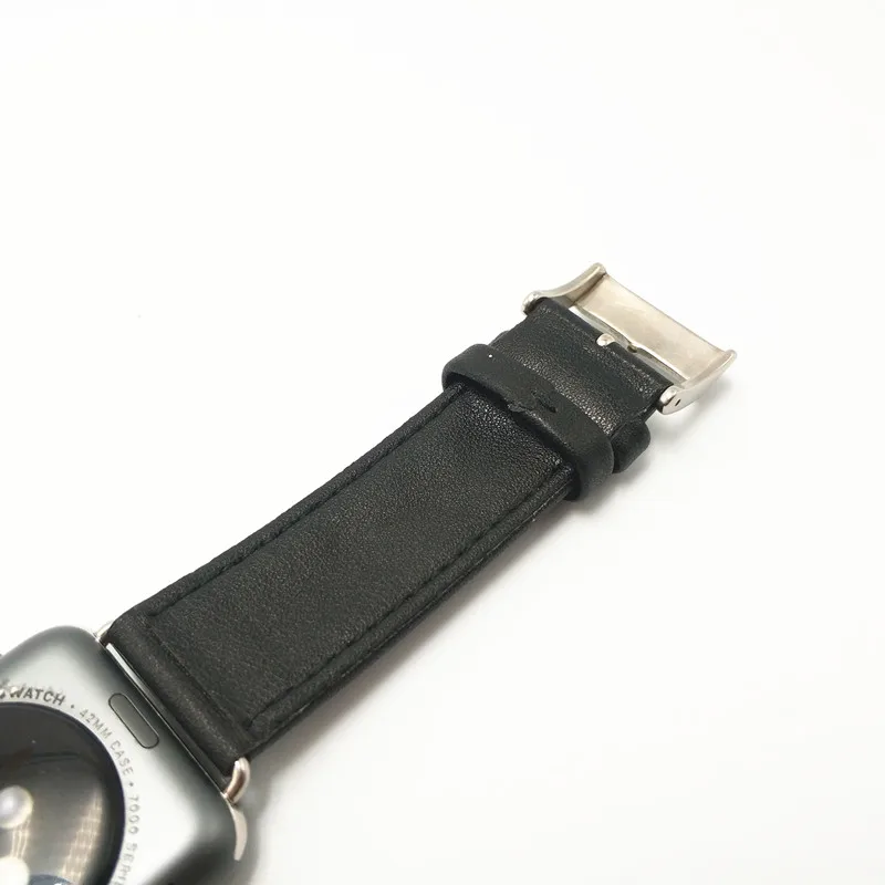 40 мм/44 мм запястье нейлоновый кожаный ремешок для Apple Watch Series 4 3 2 1 прочный ремешок для iWatch 38 мм 42 мм Ремешки для наручных часов
