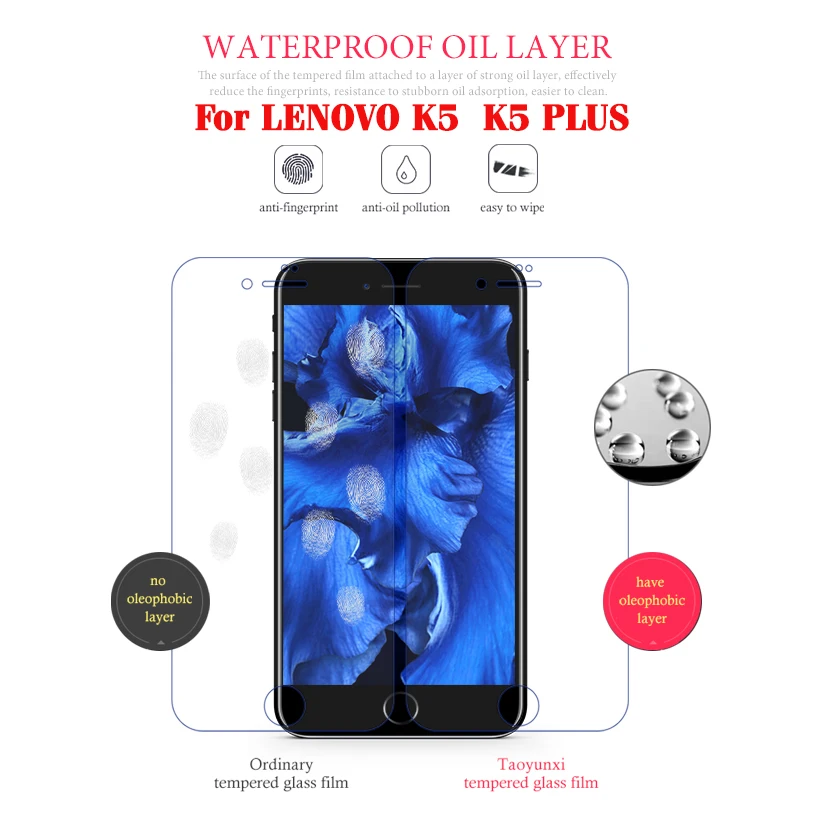 Закаленное стекло Calderon для Lenovo Vibe K5 Plus защитные пленки экрана k10 Note A7020|Защитные