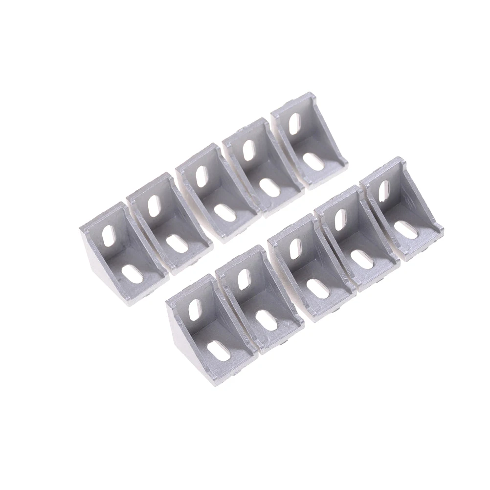 

20pcs/lot hot L Connector 3030 Corner Fitting Angle Decorative Brackets Accessories Fasten connector for 3030 Aluminum profile