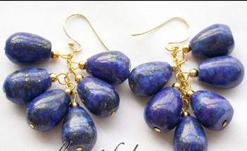 

shitou 00732 14mm blue Lapis lazuli grape dangle earring discount 40%
