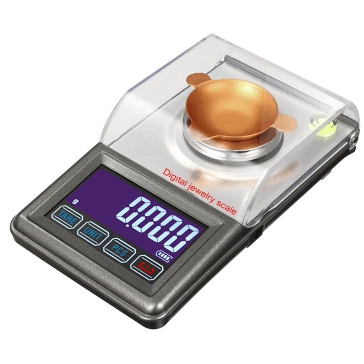 0.001g Precise Digital Jewelry Scales 20g 30g 50g Portable Electronic Counter Carat USB Scale Touch LCD Gold Germ Weight Balance