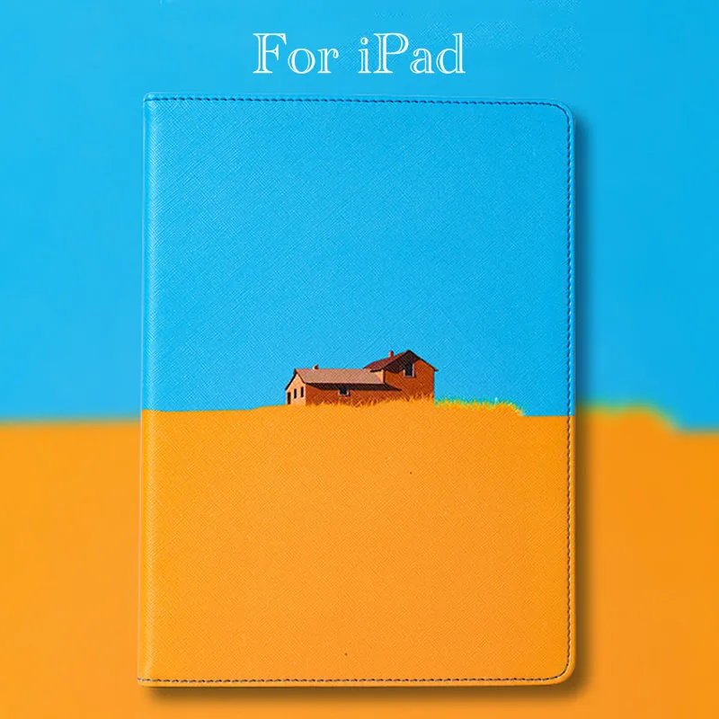 

for iPad Pro 11 Case Simple Cartoon Flip Stand TPU Leather Cover Silicone Back tablet Smart Case for iPad Pro 11 inch Cover