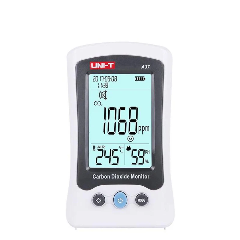 

UNI-T A37 Digital Carbon Dioxide Detector Laser Air Quality Monitoring Tester CO2 Meter