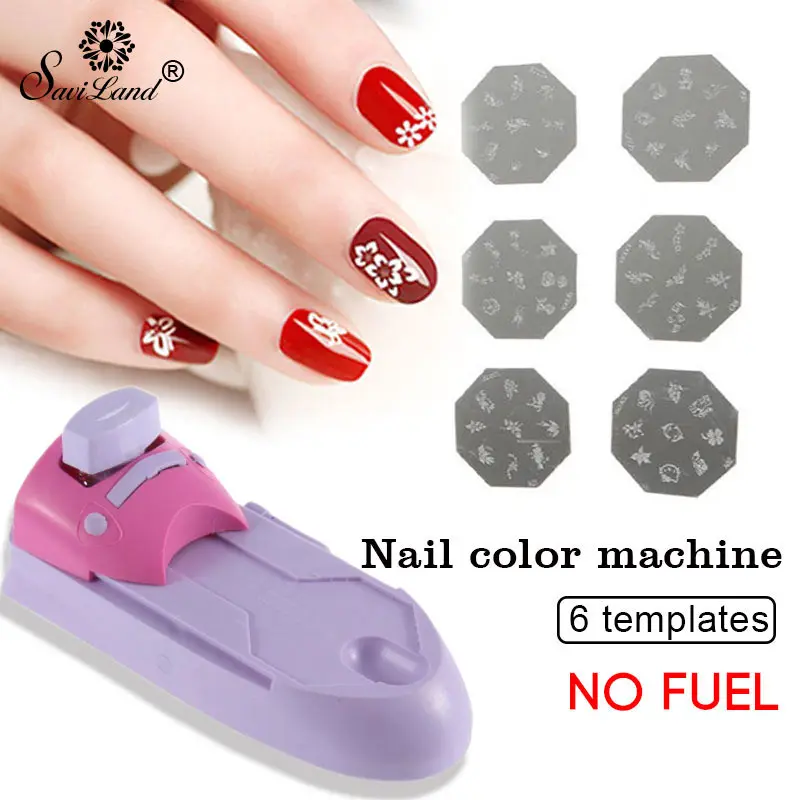 Saviland Nail Painting Machine Nail Art Printer Set DIY Pattern Stamp