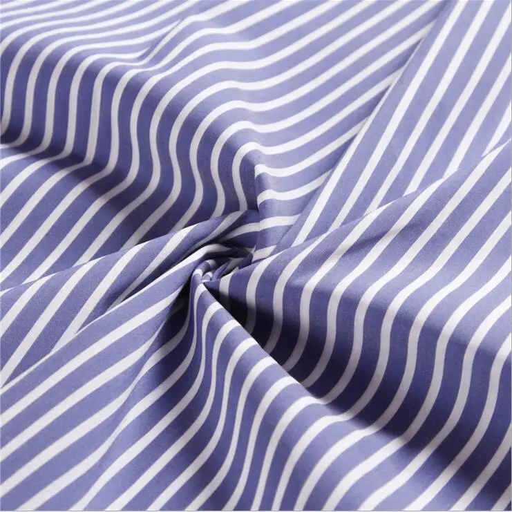 Vertical stripes shirt fabrics Yarn dyed elastic leisure cloth spot