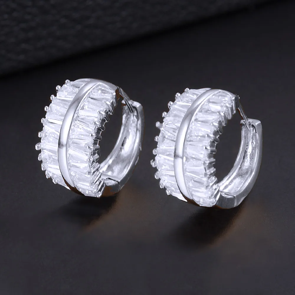 

GODKI NewTrendy Hoop Earrings for Women Wedding Cubic Zirconia Earrings Bridal Huggie Earrings Pendientes Mujer Moda 2018 Arete