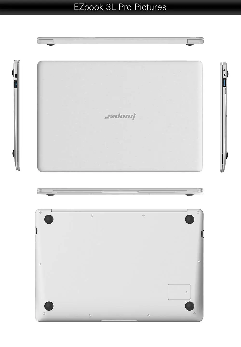 NEW Original Jumper EZbook 3L Pro Notebook 14'' Ultrabook Laptop Windows 10 Apollo Lake N3450 6GB/64GB eMMC SSD Alumininum Shell