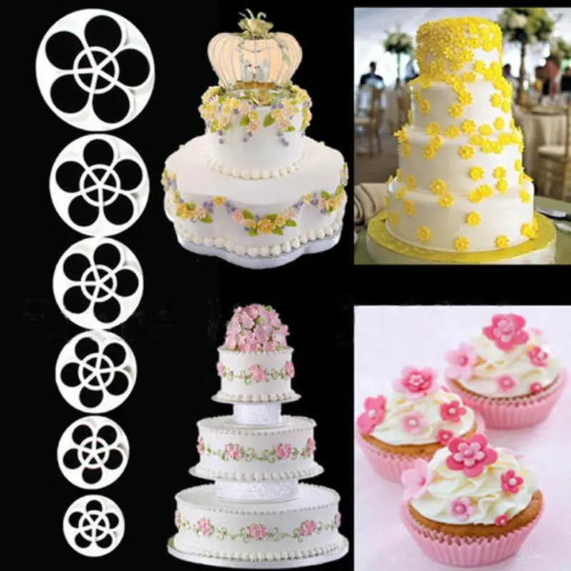 

Fondant Cake Cookie Decorating Sugarcraft Cutter Rose Flower Mold Gum Paste Tool