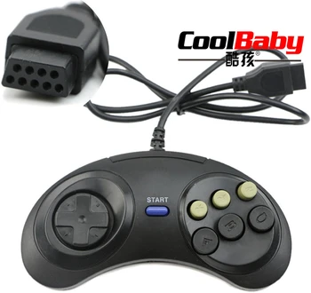 

50pcs 16 bit Classic Wired Game Controller for SEGA Genesis 6 Button Gamepad for SEGA Mega Drive Game Accessories fast ship