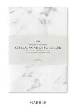 

Big Size Official Monthly Scheduler 21.4*30.4cm Monthly Plan+Free Note 64P School Office Supplies Free Shipping