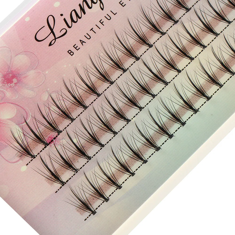 

1Case Silk Thick Flat Ellispe Eye lashes 10D 8-12mm Silk Mink Eyelashes Individual Eyelashes Extension C Curl Knotted/Knot Free