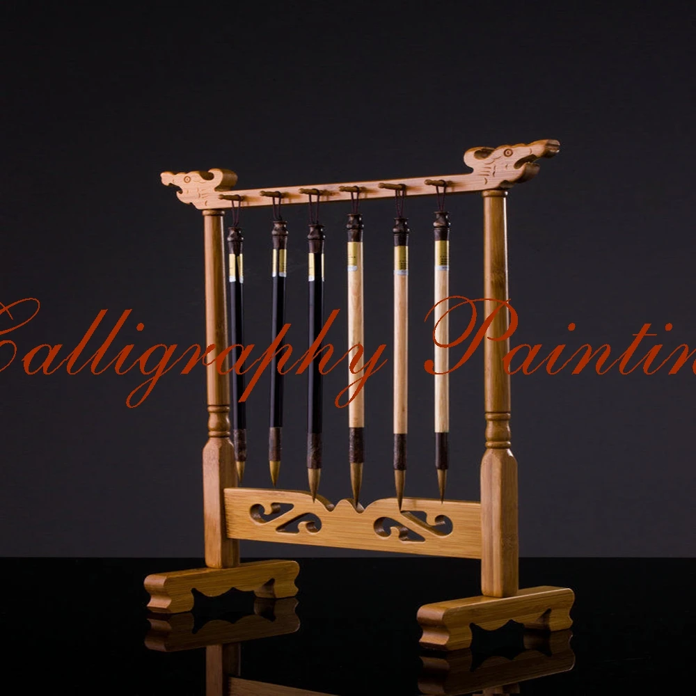 Buy 12 Hooks Brush Hanger Rack Painting Calligraphy