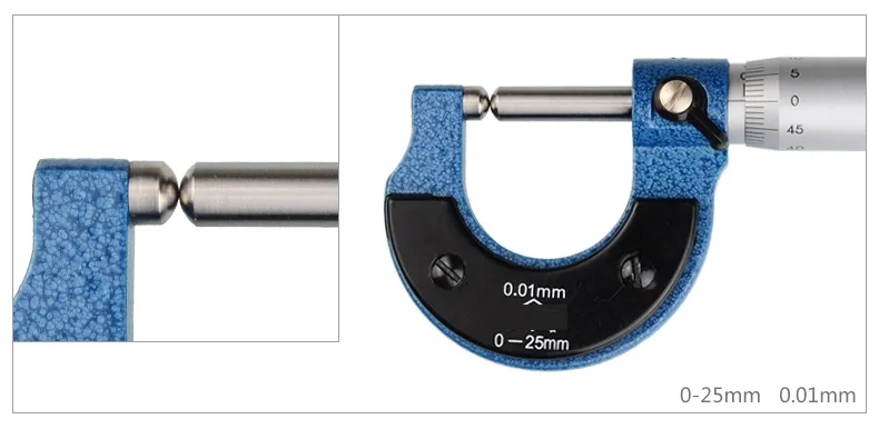 0-75 мм 0,01 прецизионный микрометрический винт Калибр винтовой резьбой наружный микрометр измерительный инструмент промышленного класса
