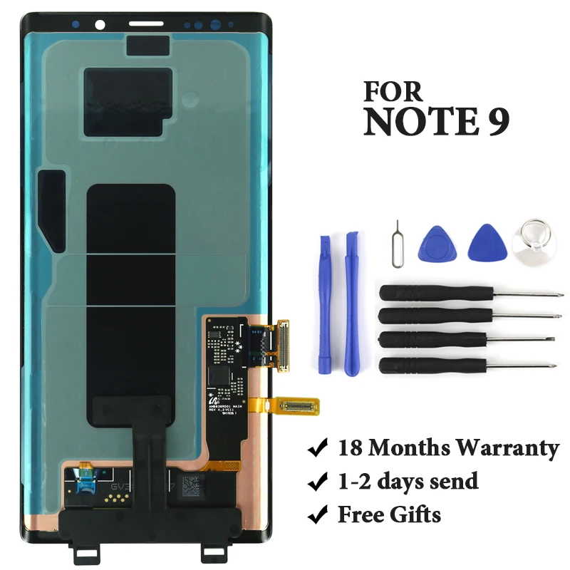 

For Samsung Note 9 N960 N960F LCD Touch Screen AMOLED 6.4'' 2960X1440 N960DS Display Digitizer Assembly Spare Parts
