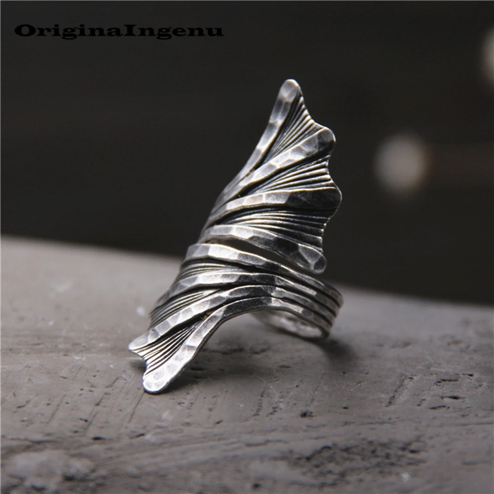 

925 Sterling Silver Ring Jewelry Vintage Punk Charm Bohemia Minimalism Mom Birthday Gift Haut Femme Anillos Rings for Women