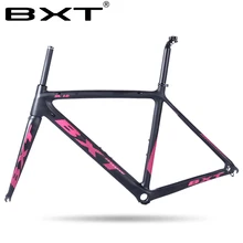 BXT cheap Carbon Road Bike Frame 2016 Di2 and Mechanical 500/530/550mm Super Light carbon road Frame+Fork+headset carbon bicycle