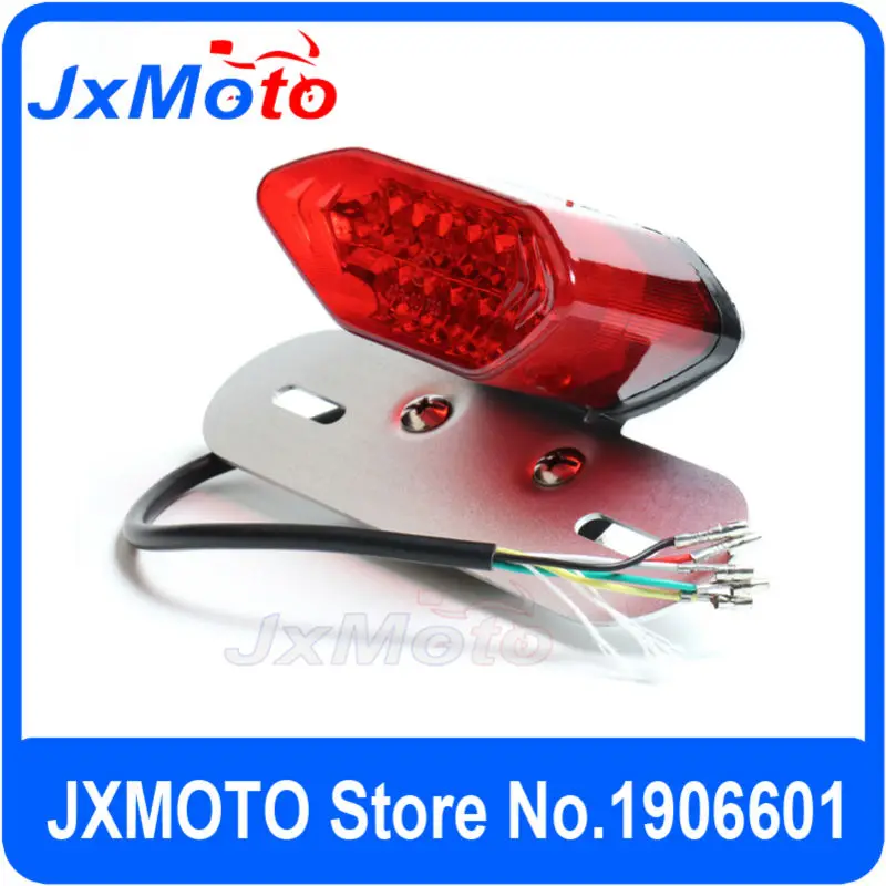 

16 LED Motorcycle ATV Quad motorcycle DAX monkey bike lights Tail Turn signal Brake License Plate Integrated Light