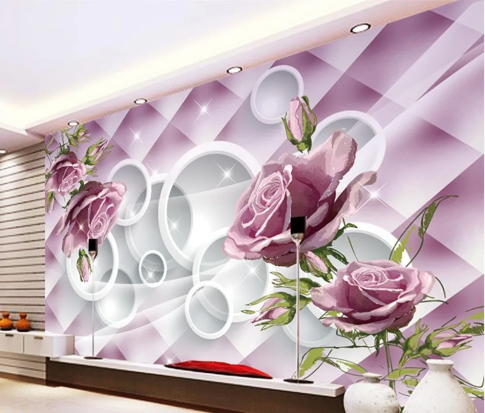 Lila rose tapete kaufen billiglila rose tapete partien aus china ...