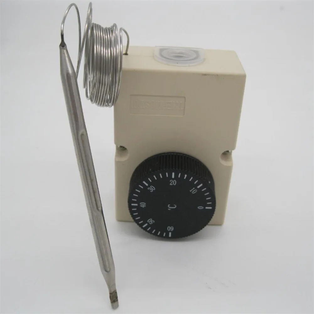 AC220V 0-60C переключатель контроля температуры Термостат контроль температуры СВЕТОДИОДНЫЙ Переключатель Регулятор температуры водонепроницаемый распределительная коробка