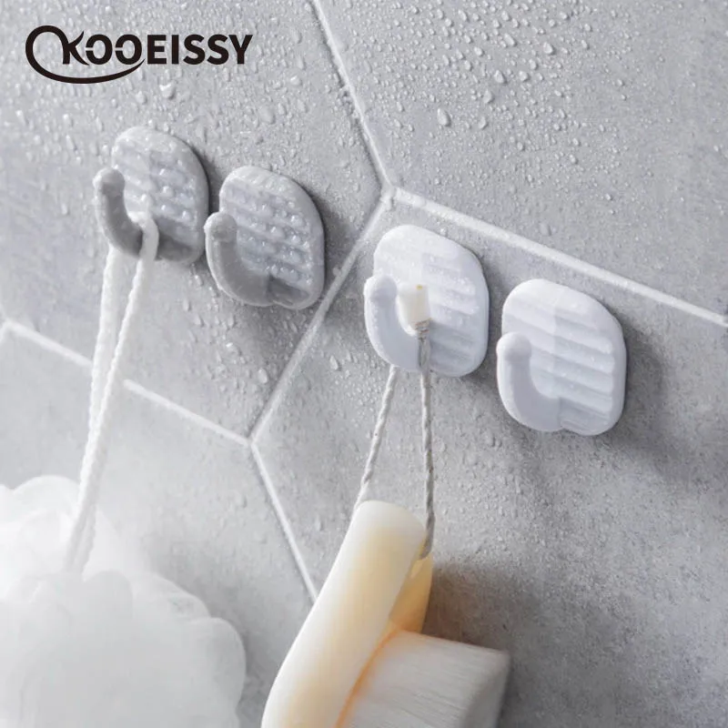 

1pcs Durable Curtain nail-free Hook Curtains Fixed Hook Strong Paste sticker Hook Key Towel Hanger Holder Hook Kitchen Tool