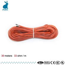 30 meters 12K 33ohm infrared carbon fiber heating wire Heating cable system European heating equipment safe
