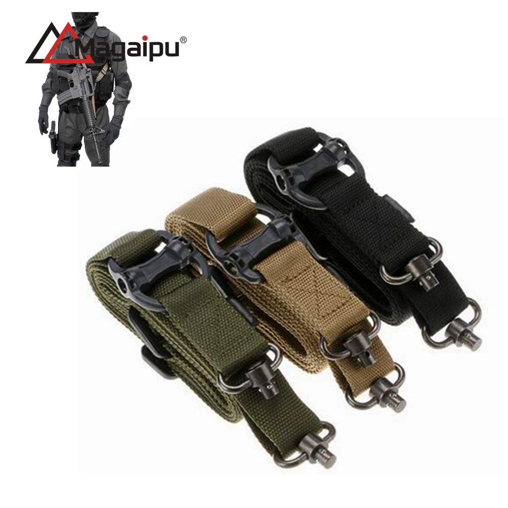 magaipu Quick Release AR AK Rifle 2 Point Multi Tactical Sling Strap w