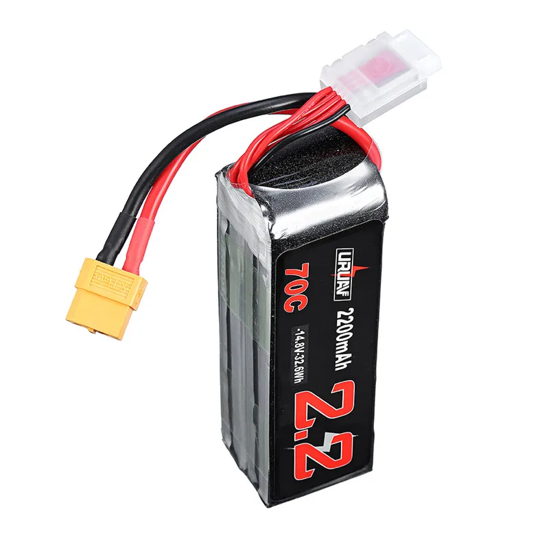 Запуav 14 8 V 2200mAh 70C 4S Lipo батарея XT60 разъем для самолета Fury Wing Feilun FT011 Мультикоптер RC