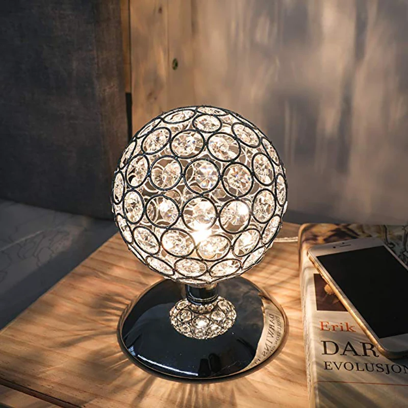 

Dimmable Table lamp Crystal Table lamp with Touch function G9 Socket Touch sensor Modern for Living Room Bedroom
