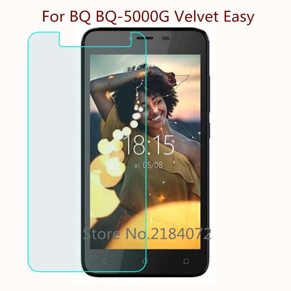 

9H 2.5D Screen Protector Glass Phone For BQ BQ-5000G Velvet Easy Tempered Glass SmartPhone Front Film Protective Screen