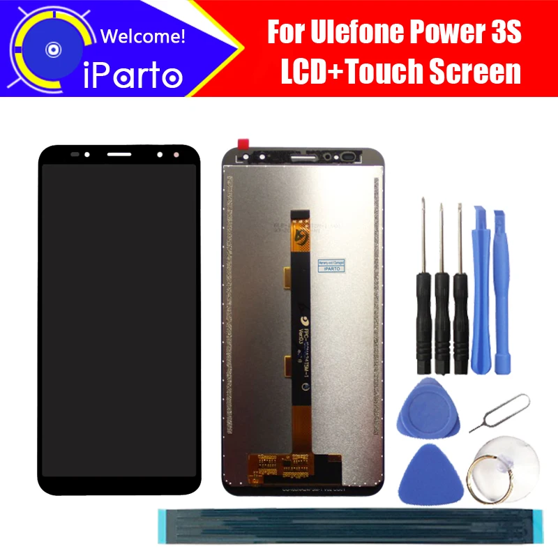 

6.0 inch Ulefone Power 3S LCD Display+Touch Screen Digitizer Assembly 100% Original New LCD+Touch Digitizer for Power 3S+Tools