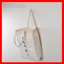 500 шт./партия) размер 30x40x10 см(12x16x") Пользовательский холст сумка для покупок