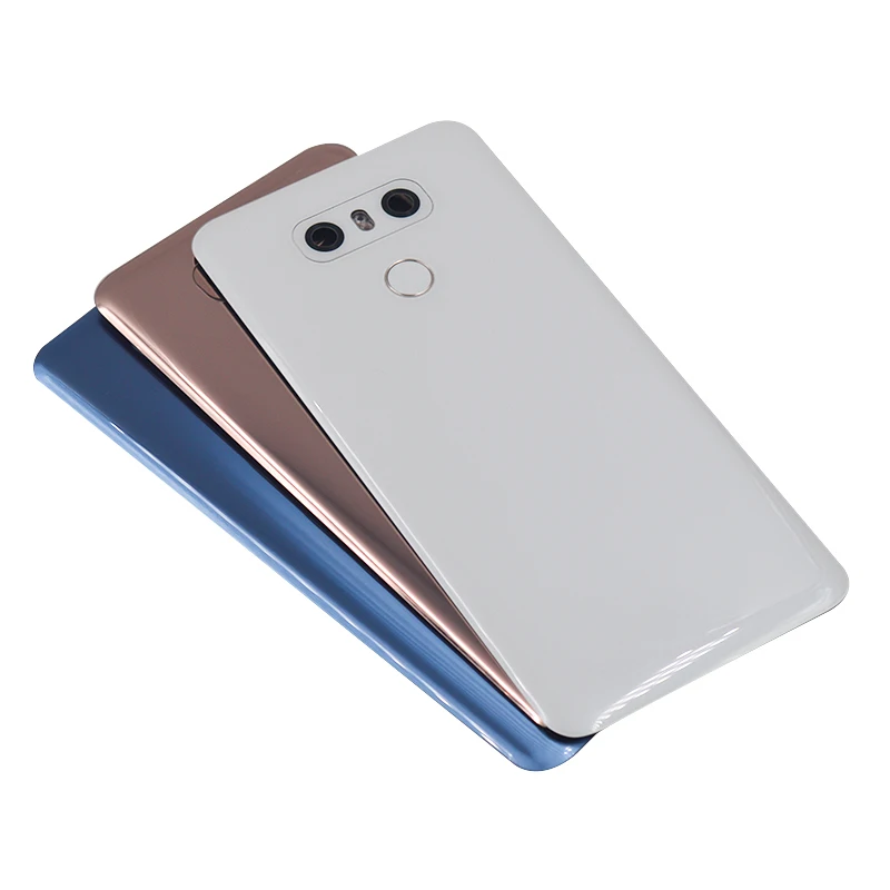 Задняя крышка для LG G6 Plus Крышка батарейного отсека корпуса с объективом камеры