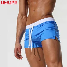 UMLIFE Для мужчин s Плавание плавки шорты летние Плавание доска для серфинга трусы Одежда для купания пляжный купальный костюм для Для мужчин спортивные шорты для бега Короткие