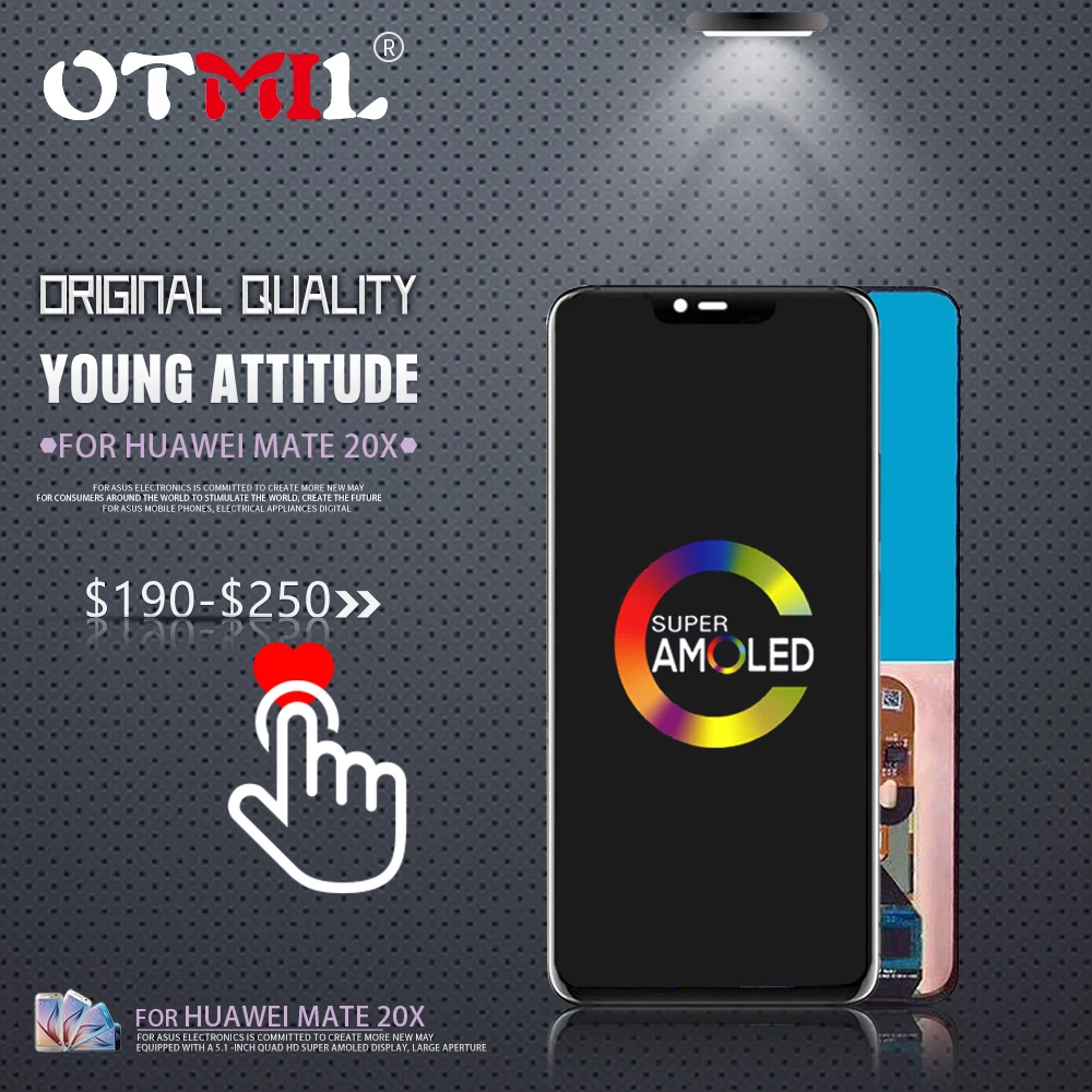 

OTMIL 6.39"Amoled For Huawei Mate 20 Pro LCD Display Touch Screen Digitizer with Fingerprint For HUAWEI Mate20 Pro Display #1