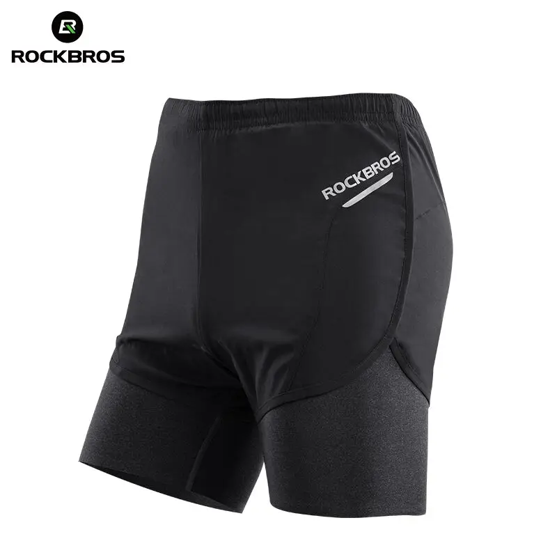 

ROCKBROS Cycling Quick Drying Running Shorts Ice Silk Sport Fitness Gym Shorts Vest Set Running Shorts Training Sweatpants Sets