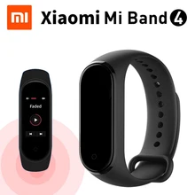 Xiaomi mi-браслет 4 с цветным смарт-экраном, браслет с сердечным ритмом, фитнес, 135 мА/ч, Bluetooth, 5,0, 50 м, для плавания, mi ng, водонепроницаемый, новинка