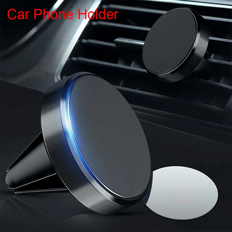 Aluminium Alloy Car Phone Holder Stand for Mobile Phone on Xiaomi Redmi Note 7 Pro Magnetic Phone Holder for Huawei P20 Lite GPS