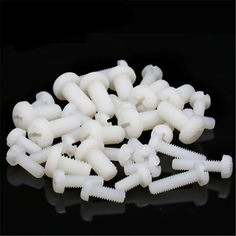

100pcs M2 M3 M4 M5 nylon screw bolt Plastic pan head phillips screws Hex Socket Head Cap Hardware Accessories