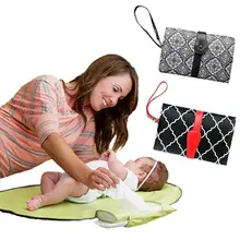 Детский Пеленальный матрас пеленки коврик складной портативный путешествия серый Кот детские пеленки чейнджер коврик на противень водонепроницаемый водонеприницаемое одеяло для детей