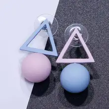 KISSWIFE треугольные серьги разных карамельных цветов для женщин модные серьги-гвоздики из Кореи серьги ювелирные изделия