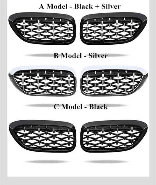 Пара новых 5 серий высокого качества G30 G38 Abs алмазные стильные автомобильные грили для Bmw G30 G38 передняя решетка автомобильные аксессуары