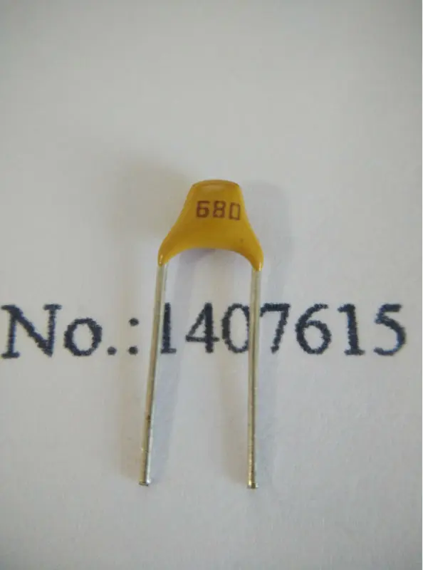 

100PCS Monolithic Ceramic capacitor 50V 680 J 68PF 50V pins 5.08mm CT4