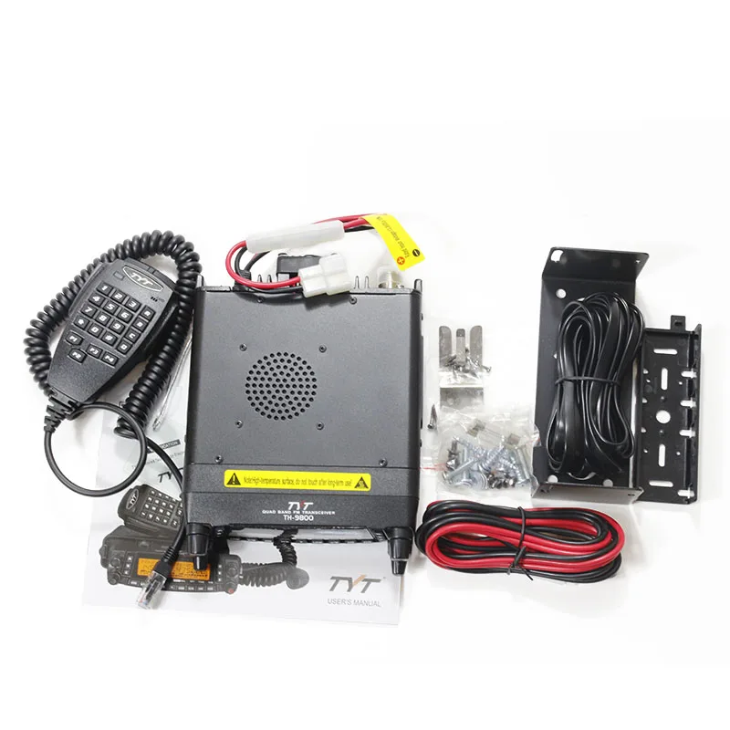 TYT TH 9800 Plus Quad Band 50W автомобильная Мобильная радиостанция Walkie Talkie с оригинальной