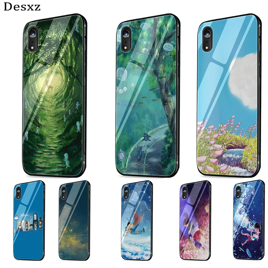 Чехол Desxz Magic World glass Tpu для iPhone X XS Max XR 7 8 6 S 5 5S SE |
