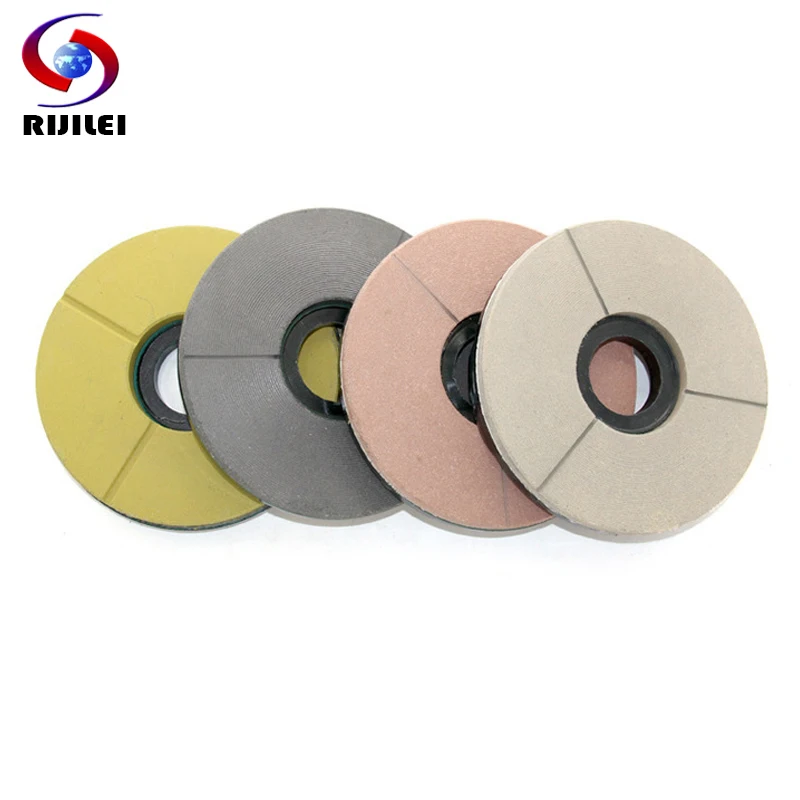 RIJILEI 8inch Diamond Resin Bond Grinding Abrasive Disc For Granite Slab 200mm Diamond Resin Grinding Discs for Marble Polishing rijilei 5inch diamond resin grinding plate 125mm diamond grinding disc marble resin polishing pad for concrete floor kt02