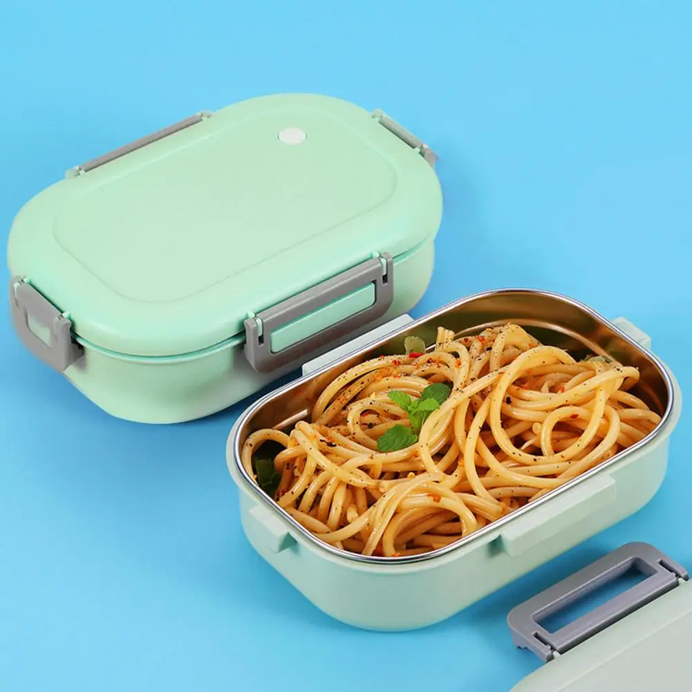 Двойной Изолированный Ланч бокс из нержавеющей стали Подкладка Bento box окружающей