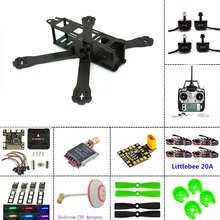 Carbon fiber frame DIY mini drone FPV 220mm quadcopter for QAV-R 220+F3 Flight Controller emax RS2205 2300KV Motor