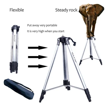 

120/150cm Laser Level Tripod with 360C Universal Joint Adapter Swivel Head & Extension Rod Adjustable Bracket for Laser Level