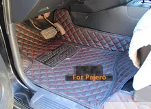 Top quality! Special floor mats for Mitsubishi Pajero 5seats 2017-2007 non-slip waterproof carpets for Pajero 2016,Free shipping