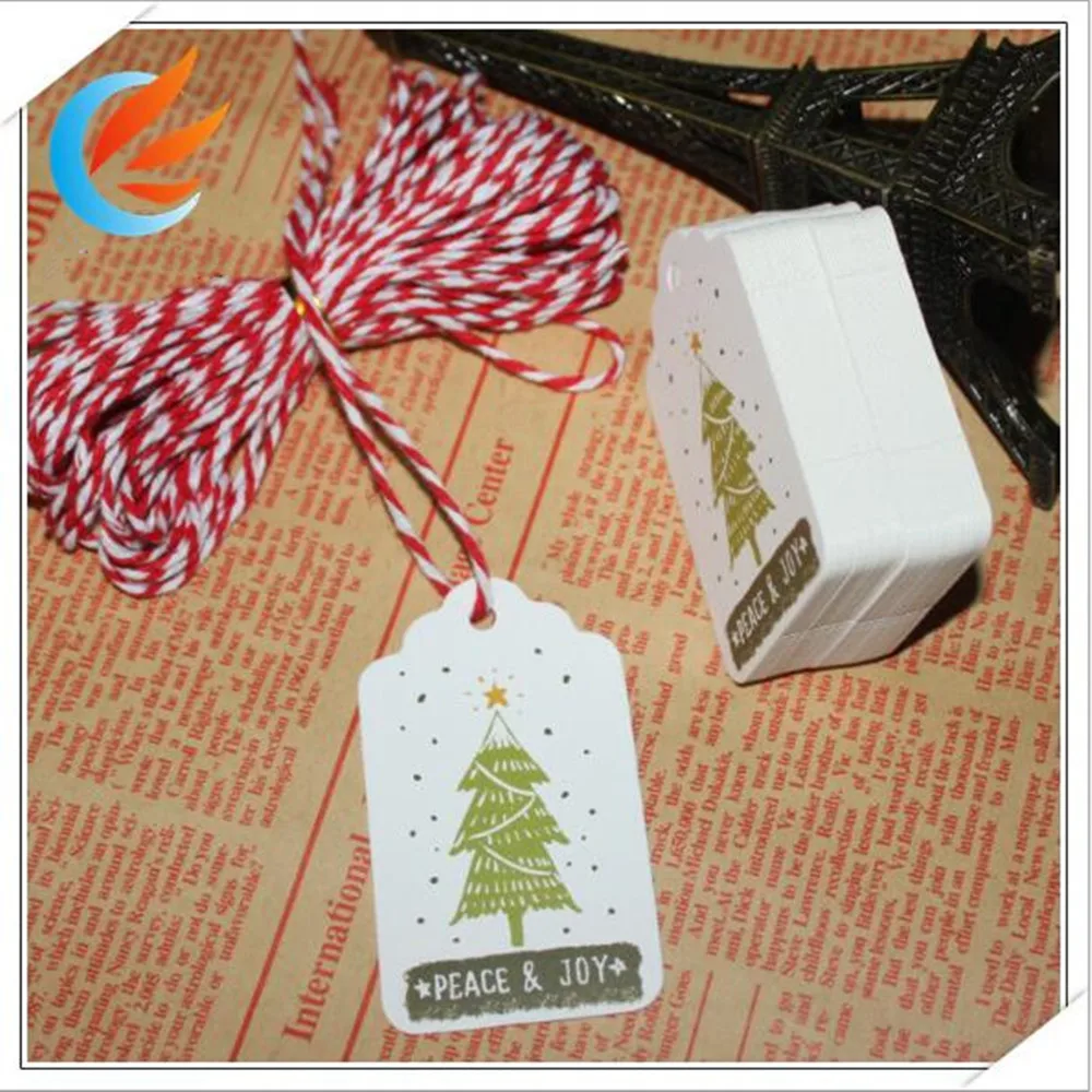 Free Shipping 50pcs Christmas Tree Peace Joy Kraft Paper Tags DIY Card Labeled Wishing Bookmark 10M String In Garment From Home Free Shipping 50pcs Christmas Tree Peace Joy Kraft Paper Tags DIY Card Labeled Wishing Bookmark 10M String In Garment From Home